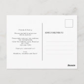 ミニマリスト我々は新しいホームフォト移動を移動 ポストカード (裏面)