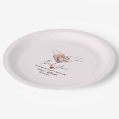 ミニマリスト手ハートジェスチャー結婚スのゲストギフト ペーパープレート (アングル)