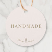 ミニマリスト手作り製品ラベル フェイバータグ (裏面)