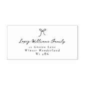 ミニマリスト手引き弓クリスマスアドレス ラバースタンプ (インプリント)