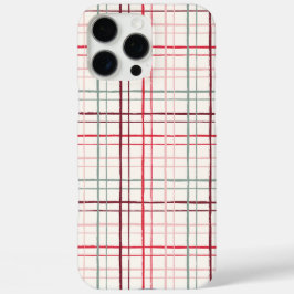 ミニマリスト手描きふわふわグリッドチェックマルチカラー iPhone 16 PRO MAXケース