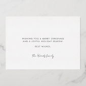 ミニマリスト手書きハッピーエブリシングフォトゴールド 箔シーズンカード (裏面)