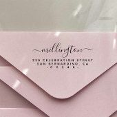 ミニマリスト手書家族名差出人住所 セルフインキングスタンプ