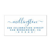 ミニマリスト手書家族名差出人住所 セルフインキングスタンプ (デザイン)