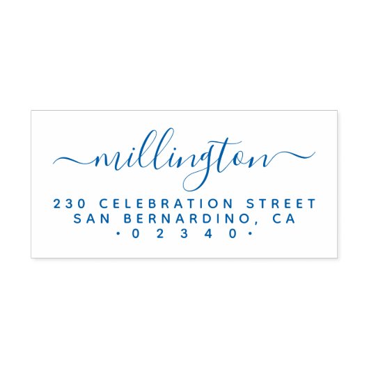 ミニマリスト手書家族名差出人住所 セルフインキングスタンプ (デザイン)