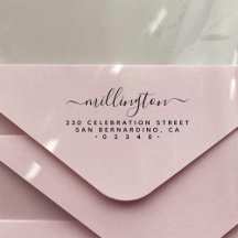 ミニマリスト手書家族名差出人住所