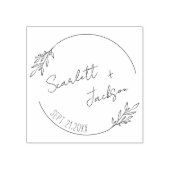 ミニマリスト手書植物学日付を保存 ラバースタンプ (インプリント)