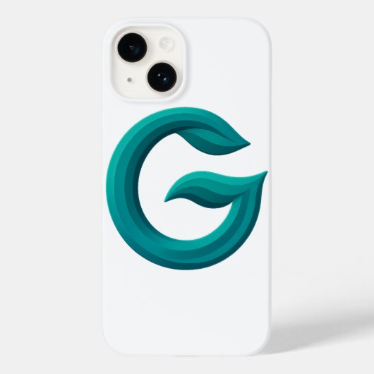 ミニマリスト抽象文字G iPhone 14ケース Case-Mate iPhoneケース (裏面)