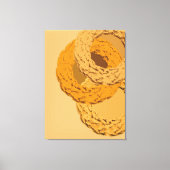 ミニマリスト抽象絵画 - 幾何学的な壁アート キャンバスプリント (正面)