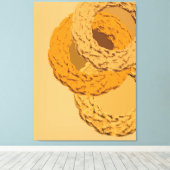 ミニマリスト抽象絵画 - 幾何学的な壁アート キャンバスプリント (インサイチュ (ウッドフロア))