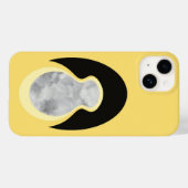 ミニマリスト抽象芸術イエロークラウドシード Case-Mate iPhoneケース (裏面 (横))