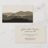 ミニマリスト抽象芸術·ランドスケープ写真家スクリプト 名刺 (正面/裏面)