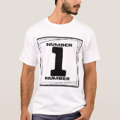 ミニマリスト数値1 Tシャツ (正面)