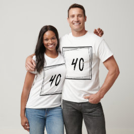 ミニマリスト数字の40 Tシャツ