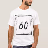 ミニマリスト数字の60 Tシャツ (正面)