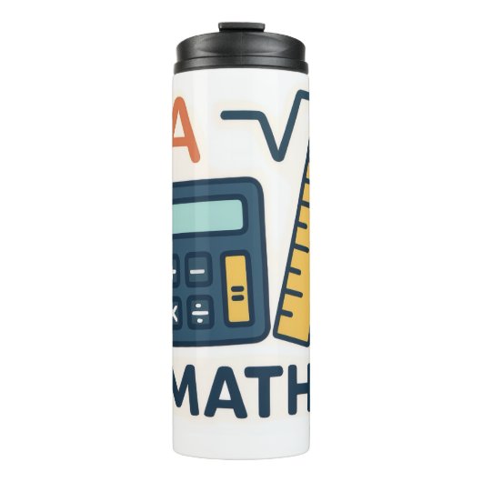 ミニマリスト数学の主題 – 計算ツール，ルーラー タンブラー (正面)