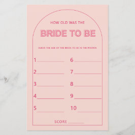 ミニマリスト新婦のシャワーゲームは何歳だった