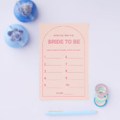 ミニマリスト新婦のシャワーゲームは何歳だった チラシ (シングル)