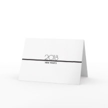 ミニマリスト新年お祝い |グリーティングカード