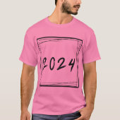 ミニマリスト新年 2024 Tシャツ (正面)