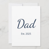 ミニマリスト新父の父の日シンプル シーズンカード (正面)