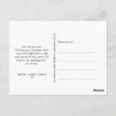 ミニマリスト新生まれクリスマス恵みクリスマス ポストカード (裏面)