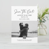 ミニマリスト日付の保存 招待状 (スタンド正面)