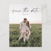 ミニマリスト日付の写真はがきを保存する ポストカード (正面)