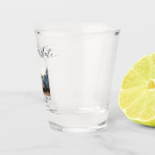 ミニマリスト日付写真スクリプトの保モダン存 ショットグラス (右)