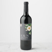 ミニマリスト日本のホワイトカ結婚メリア ワインラベル (正面)