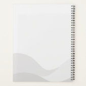 ミニマリスト暗黒年プランナーと名前をカスタムする プランナー手帳 (裏面)