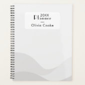 ミニマリスト暗黒年プランナーと名前をカスタムする プランナー手帳 (正面)