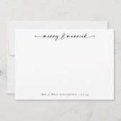 ミニマリスト書メリー書とニュー結婚したリュウズ シーズンカード (正面)