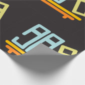 ミニマリスト書棚グラフィックアイコン ラッピングペーパー