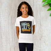 ミニマリスト書棚グラフィックアイコン Tシャツ