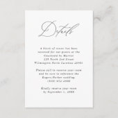 ミニマリスト書結婚道のゲスト情報 エンクロージャーカード (正面)