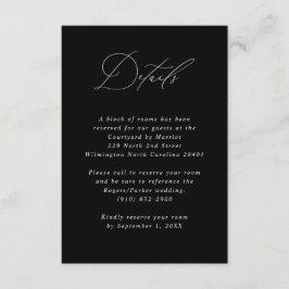 ミニマリスト書結婚道のゲスト情報 エンクロージャーカード