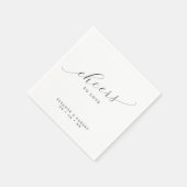 ミニマリスト書道を愛する結婚応援 スタンダードカクテルナプキン (角)