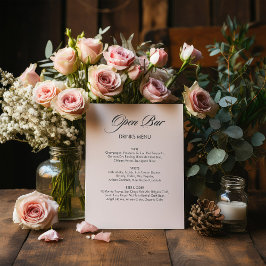 ミニマリスト書道オープンバーホワイト結婚ズ 台座サイン