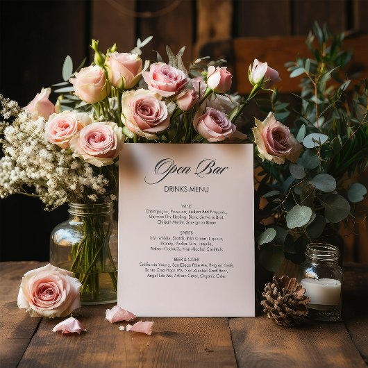 ミニマリスト書道オープンバーホワイト結婚ズ 台座サイン