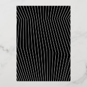 ミニマリスト書道シック30th誕生日金ゴールド 箔招待状 (裏面)