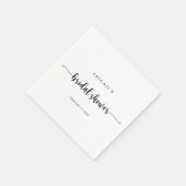 ミニマリスト書道ブライダルシャワーナプキンス スタンダードカクテルナプキン (角)