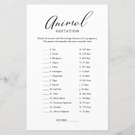 ミニマリスト書道ベビーゲステーションゲーム