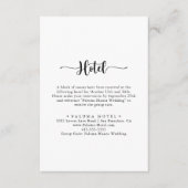 ミニマリスト書道ホテルエンクロージャカード エンクロージャーカード (正面)