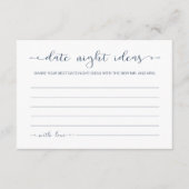 ミニマリスト書道日付ナイトアイディアカード エンクロージャーカード (正面)