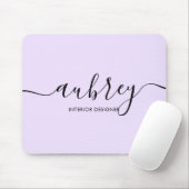 ミニマリスト書道淡紫 マウスパッド (マウス)