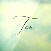 ミニマリスト書道表10表番号 ウィンドウサイン (シート3)