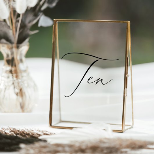 ミニマリスト書道表10表番号 ウィンドウサイン