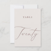 ミニマリスト書道表20表番号 招待状 (裏面)