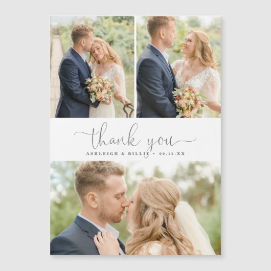 ミニマリスト書道3フォトコラージュありがとう (正面)